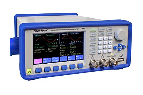PeakTech 4115, 60MHz, 2-Kanal Arbiträr Funktionsgenerator, Arbitrary Waveform Generator, mit Frequenzzähler und Leistungsverstärker, P 4115 von PeakTech