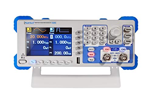 PeakTech 4125 - 1µHz - 25MHz Arbitrary Waveform Generator, 2-Kanal Arbiträrgenerator, 200 MHz Frequenzzähler, Arbiträrer Funktionsgenerator, AM, FM, PM, FSK, 3,9" TFT-Farbdisplay, Sweep/Burstfunktion PeakTech 4125 - 1µHz - 25MHz Arbitrary Waveform Generator, 2-Kanal Arbiträrgenerator, 200 MHz Frequenzzähler, Arbiträrer Funktionsgenerator, AM, FM, PM, FSK, 3,9" TFT-Farbdisplay, Sweep/Burstfunktion von PeakTech