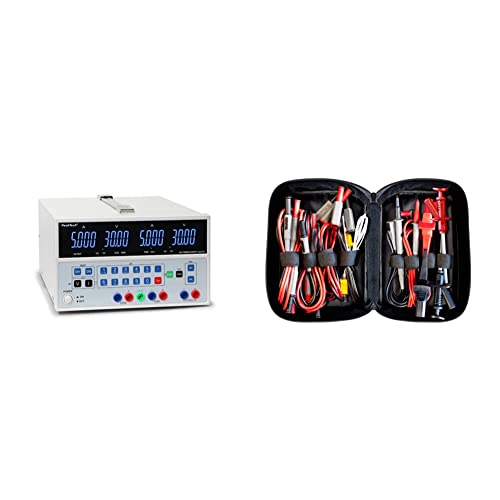 PeakTech 6075 - Linear geregeltes Netzgerät mit 2 Ausgängen & USB, Doppel Labornetzgerät 0-30V / 0-5A & Peak Tech P 8200 – Messzubehör Set für Digital Multimeter, Prüfkabel Set, 14-teilig inkl. Tasche PeakTech 6075 - Linear geregeltes Netzgerät mit 2 Ausgängen & USB, Doppel Labornetzgerät 0-30V / 0-5A & Peak Tech P 8200 – Messzubehör Set für Digital Multimeter, Prüfkabel Set, 14-teilig inkl. Tasche von PeakTech