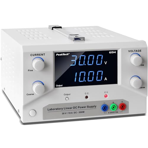PeakTech 6194 – Labornetzteil 0-30 V / 0 – 10 A DC SELV linear Netzteil mit Trenntransformator, Labornetzgerät PeakTech 6194 – Labornetzteil 0-30 V / 0 – 10 A DC SELV linear Netzteil mit Trenntransformator, Labornetzgerät von PeakTech