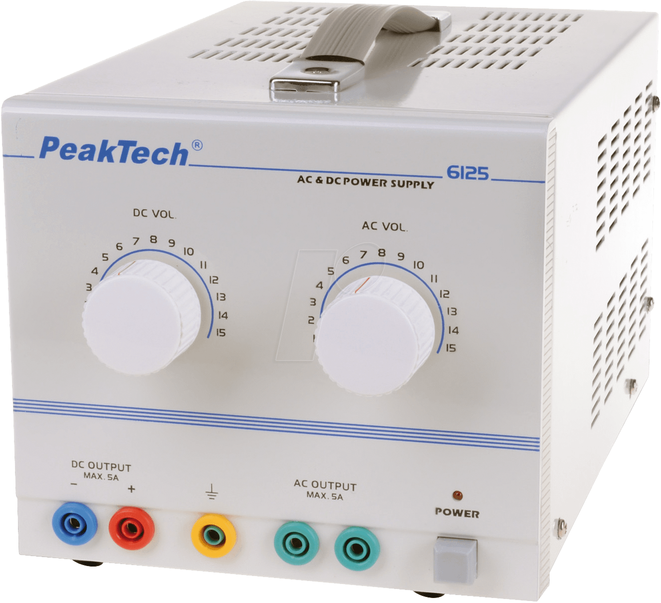 PeakTech AC-Netzteil und DC-Stromversorgung 2 Kan. ...15 VDC VDC 5 A / ...15 VAC VAC 5 (PeakTech 6125) von PeakTech