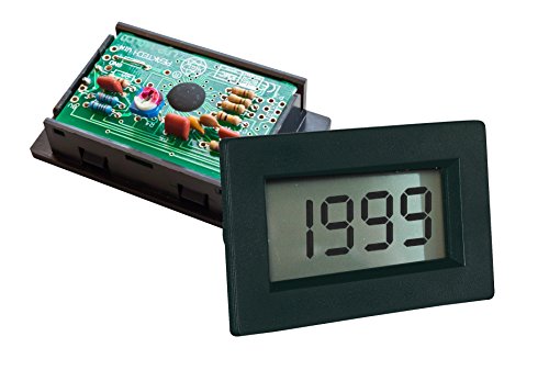 PeakTech Digital Einbau Voltmeter / Amperemeter 2000 Counts, 1 Stück, LDP-135, Schwarz, Grün von PeakTech