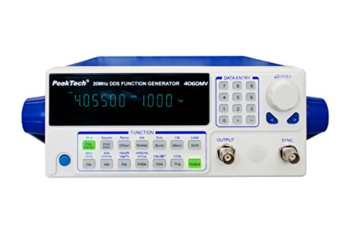 PeakTech Funktionsgenerator 10µHz - 20MHz mit 10W Leistungsverstärker / Fernsteuerung über USB / FM, AM, PM, PWM, FSK Modulation, 1 Stück, P 4060 MV von PeakTech