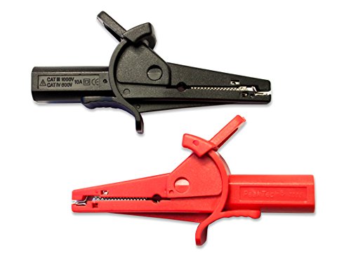 PeakTech Isolierte 4 mm Krokodilklemmen -CAT III, 1 Stück, P 7015 von PeakTech