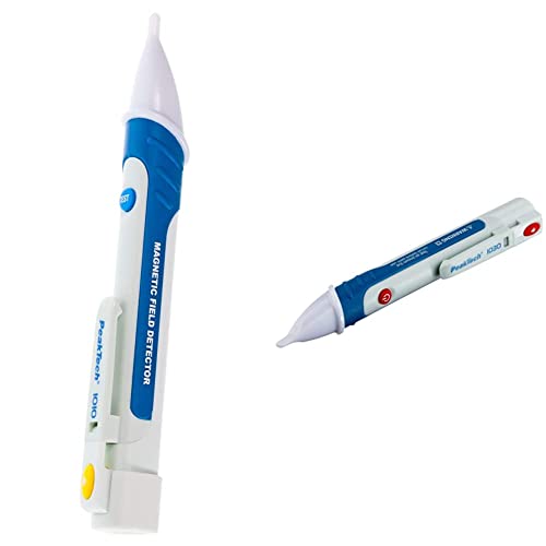 PeakTech Magnetfeldprüfer/Magnetfeld Detektor/Magnet Tester mit Taschenlampe PeakTech 1010, blau Weiß & Peak Tech P 1030 – Kontaktloser AC Spannungsprüfer mit LED Lampe, 50 – 1000 V AC Betriebsbereich PeakTech Magnetfeldprüfer/Magnetfeld Detektor/Magnet Tester mit Taschenlampe PeakTech 1010, blau Weiß & Peak Tech P 1030 – Kontaktloser AC Spannungsprüfer mit LED Lampe, 50 – 1000 V AC Betriebsbereich von PeakTech