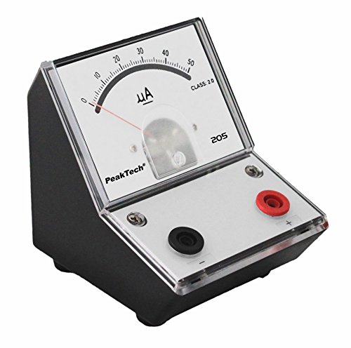 PeakTech P 205-01 Strommessgerät/ Amperemeter Analog/ Messgerät mit Spiegelskala 0 … 5mA DC von PeakTech