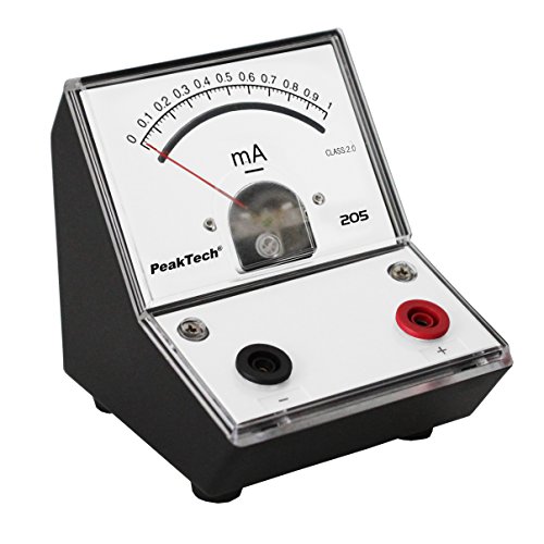 PeakTech P 205-03 Strommessgerät/ Amperemeter Analog/ Messgerät mit Spiegelskala 0 … 1mA DC von PeakTech