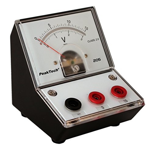 PeakTech P 205-05 Spannungsmessgerät/Voltmeter Analog/Messgerät mit Spiegelskala 0 … 3V/ 15V DC PeakTech P 205-05 Spannungsmessgerät/Voltmeter Analog/Messgerät mit Spiegelskala 0 … 3V/ 15V DC von PeakTech