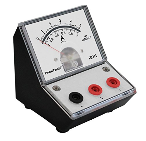 PeakTech P 205-09 Strommessgerät/Amperemeter Analog/Messgerät mit Spiegelskala 0 … 1A/ 5A AC von PeakTech