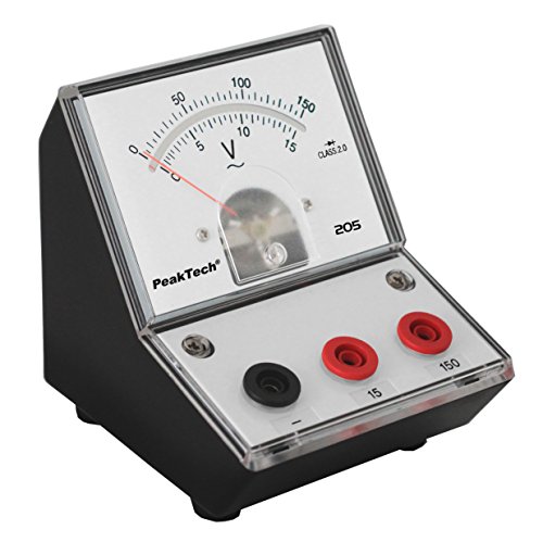 PeakTech P 205-11 Spannungsmessgerät/Voltmeter Analog/Messgerät mit Spiegelskala 0 … 15V/ 150V AC von PeakTech
