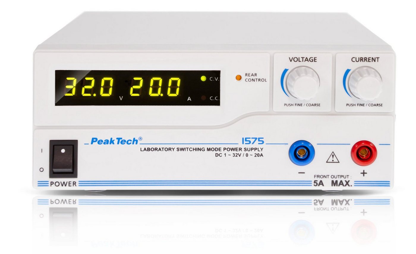 PeakTech PeakTech 1575: DC Schaltnetzgerät ~ 1 - 32V / 0 - 20A ~ programmierbar Labor-Netzteil von PeakTech