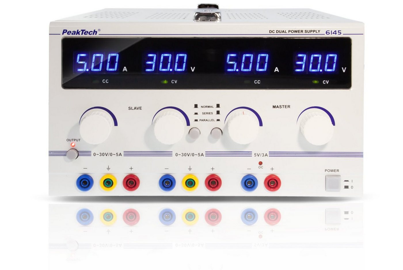 PeakTech PeakTech 6145: DC Linear Doppel-Labornetzgerät ~ 0 - 30 V / 0 - 5 A Labor-Netzteil PeakTech PeakTech 6145: DC Linear Doppel-Labornetzgerät ~ 0 - 30 V / 0 - 5 A Labor-Netzteil von PeakTech