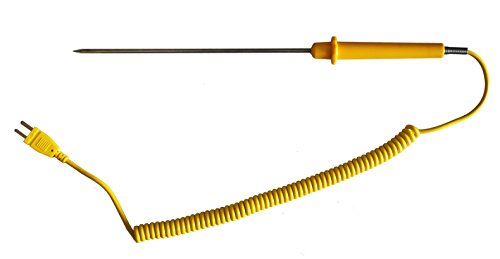 PeakTech Typ K Stabtemperaturfühler -50 °C bis 650 °C / Langer Temperaturfühler in 20 cm Stab-Bauform mit 170 cm Kabellänge, 1 Stück, TF-10 von PeakTech