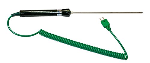 PeakTech Typ-K Temperaturfühler -50 bis 700 °C, Universal Stab Temperatursonde, Durchmesser Sensor 3 mm, 1 Stück, P TF-40 von PeakTech