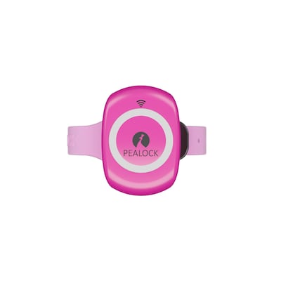 Pealock 2 - Smartes Schloss mit GPS und SIM rosa von Pealock