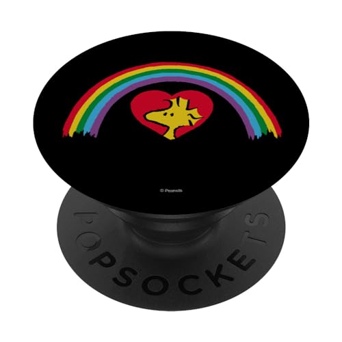 Peanuts Woodstock Rainbow Heart PopSockets Klebender PopGrip von Peanuts