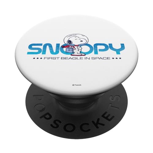 Peanuts Snoopy Erster Beagle im Weltraum PopSockets mit austauschbarem PopGrip von Peanuts