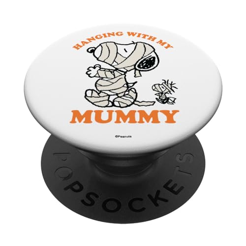 Peanuts Snoopy Hanging With My Mummy PopSockets mit austauschbarem PopGrip von Peanuts