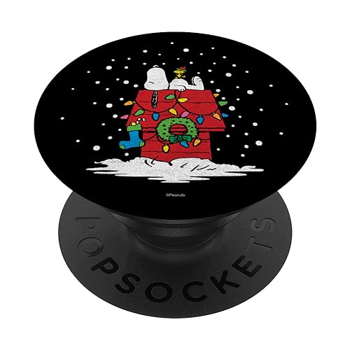 Peanuts Snoopy Christmas Lights PopSockets mit austauschbarem PopGrip von Peanuts