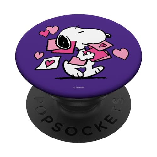 Peanuts Snoopy Valentine's Day Letters PopSockets Klebender PopGrip von Peanuts