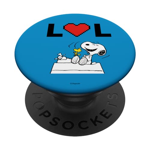 Peanuts Snoopy Woodstock Lots Of Love PopSockets mit austauschbarem PopGrip von Peanuts