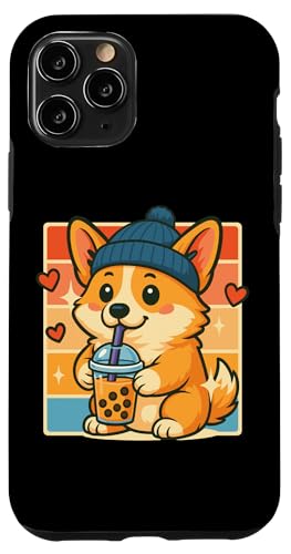 Boba Bubble Tea-Liebhaber, Corgi, trinkt Bubble Tea-Fan Hülle für iPhone 11 Pro von Pearl Milk Tea Designs for Bubble Tea Enthusiasts