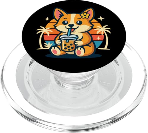 Boba Bubble Tea-Liebhaber, Corgi, trinkt Bubble Tea-Fan PopSockets PopGrip für MagSafe Boba Bubble Tea-Liebhaber, Corgi, trinkt Bubble Tea-Fan PopSockets PopGrip für MagSafe von Pearl Milk Tea Designs for Bubble Tea Enthusiasts