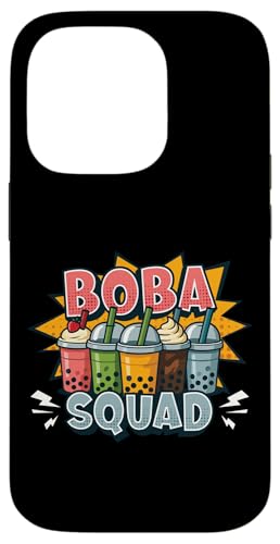 Boba Bubble Tea-Liebhaber Boba Squad Bubble Tea-Enthusiast Hülle für iPhone 14 Pro von Pearl Milk Tea Designs for Bubble Tea Enthusiasts