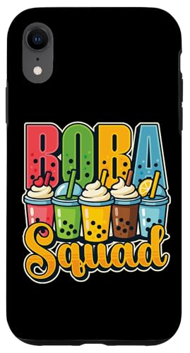Boba Bubble Tea-Liebhaber Boba Squad Bubble Tea-Enthusiast Hülle für iPhone XR von Pearl Milk Tea Designs for Bubble Tea Enthusiasts