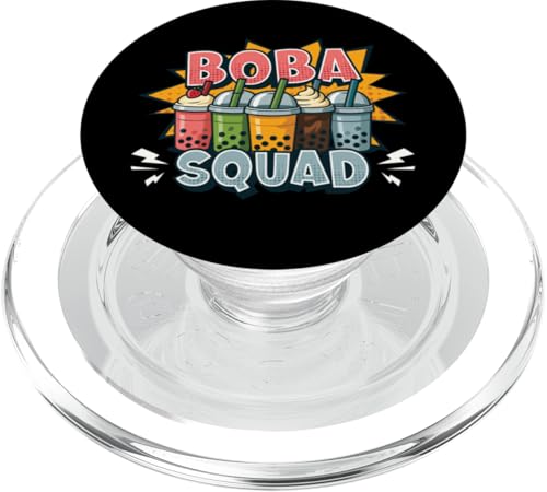 Boba Bubble Tea-Liebhaber Boba Squad Bubble Tea-Enthusiast PopSockets PopGrip für MagSafe Boba Bubble Tea-Liebhaber Boba Squad Bubble Tea-Enthusiast PopSockets PopGrip für MagSafe von Pearl Milk Tea Designs for Bubble Tea Enthusiasts