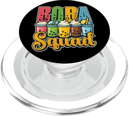 Boba Bubble Tea-Liebhaber Boba Squad Bubble Tea-Enthusiast PopSockets PopGrip für MagSafe von Pearl Milk Tea Designs for Bubble Tea Enthusiasts