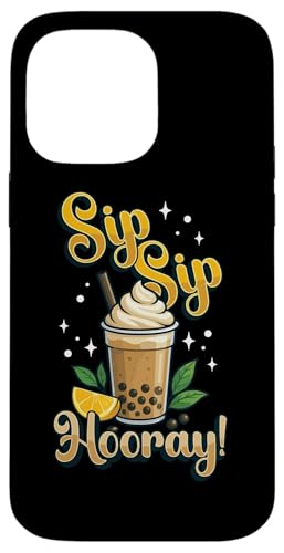 Boba Bubble Tea-Liebhaber Boba nippt an Bubble Tea-Enthusiast Hülle für iPhone 14 Pro Max von Pearl Milk Tea Designs for Bubble Tea Enthusiasts