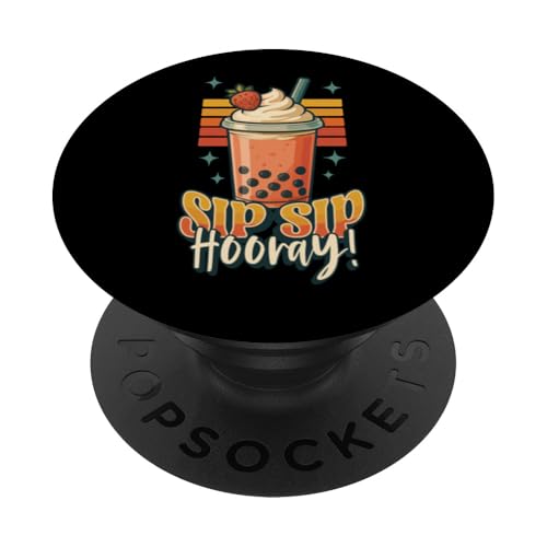 Boba Bubble Tea-Liebhaber Boba nippt an Bubble Tea-Enthusiast PopSockets Klebender PopGrip Boba Bubble Tea-Liebhaber Boba nippt an Bubble Tea-Enthusiast PopSockets Klebender PopGrip von Pearl Milk Tea Designs for Bubble Tea Enthusiasts