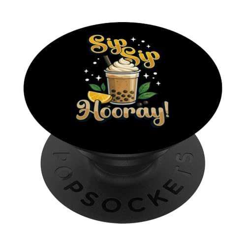 Boba Bubble Tea-Liebhaber Boba nippt an Bubble Tea-Enthusiast PopSockets Klebender PopGrip Boba Bubble Tea-Liebhaber Boba nippt an Bubble Tea-Enthusiast PopSockets Klebender PopGrip von Pearl Milk Tea Designs for Bubble Tea Enthusiasts
