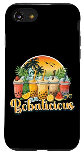 Boba Bubble Tea-Liebhaber Bobalicious Bubble Tea-Enthusiast Hülle für iPhone SE (2020) / 7 / 8 von Pearl Milk Tea Designs for Bubble Tea Enthusiasts