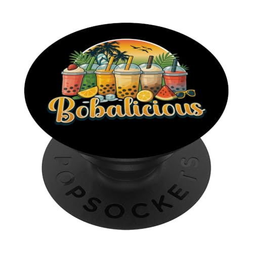 Boba Bubble Tea-Liebhaber Bobalicious Bubble Tea-Enthusiast PopSockets Klebender PopGrip Boba Bubble Tea-Liebhaber Bobalicious Bubble Tea-Enthusiast PopSockets Klebender PopGrip von Pearl Milk Tea Designs for Bubble Tea Enthusiasts