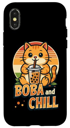 Boba Bubble Tea Lover Boba Trinker Bubble Tea Enthusiast Hülle für iPhone X/XS von Pearl Milk Tea Designs for Bubble Tea Enthusiasts