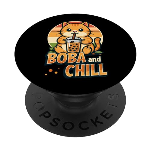 Boba Bubble Tea Lover Boba Trinker Bubble Tea Enthusiast PopSockets Klebender PopGrip Boba Bubble Tea Lover Boba Trinker Bubble Tea Enthusiast PopSockets Klebender PopGrip von Pearl Milk Tea Designs for Bubble Tea Enthusiasts
