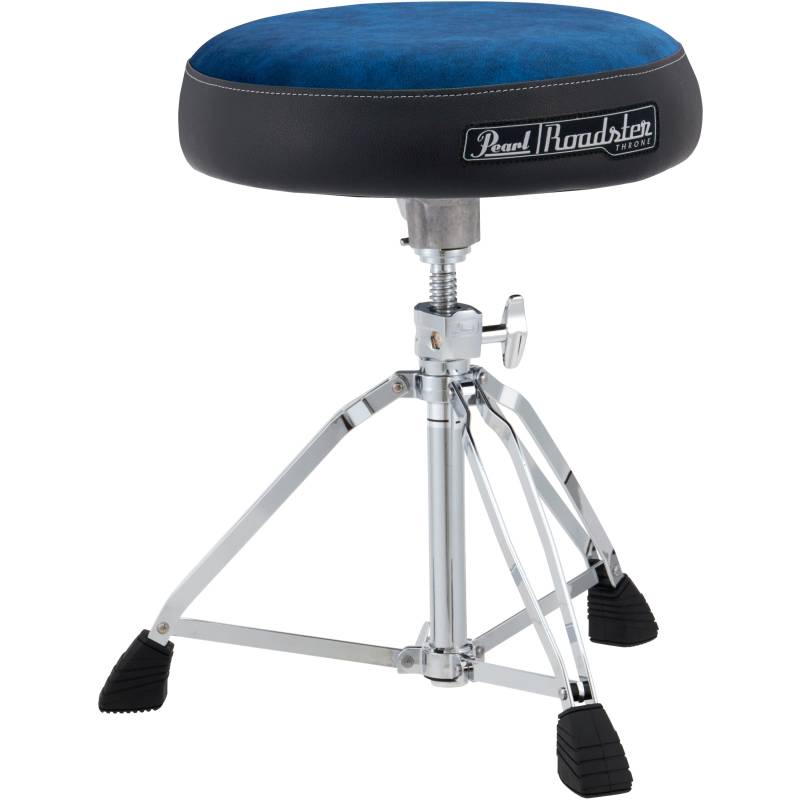 Pearl D-1500BLST Roadster Drum Throne with Blue Fabric Top von Pearl
