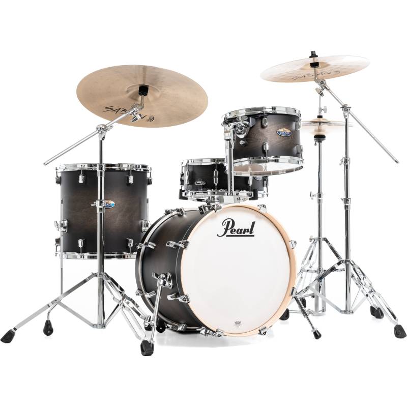 Pearl DMP984/C262 Decade Maple Satin Black Burst 4-Piece Drum Kit von Pearl