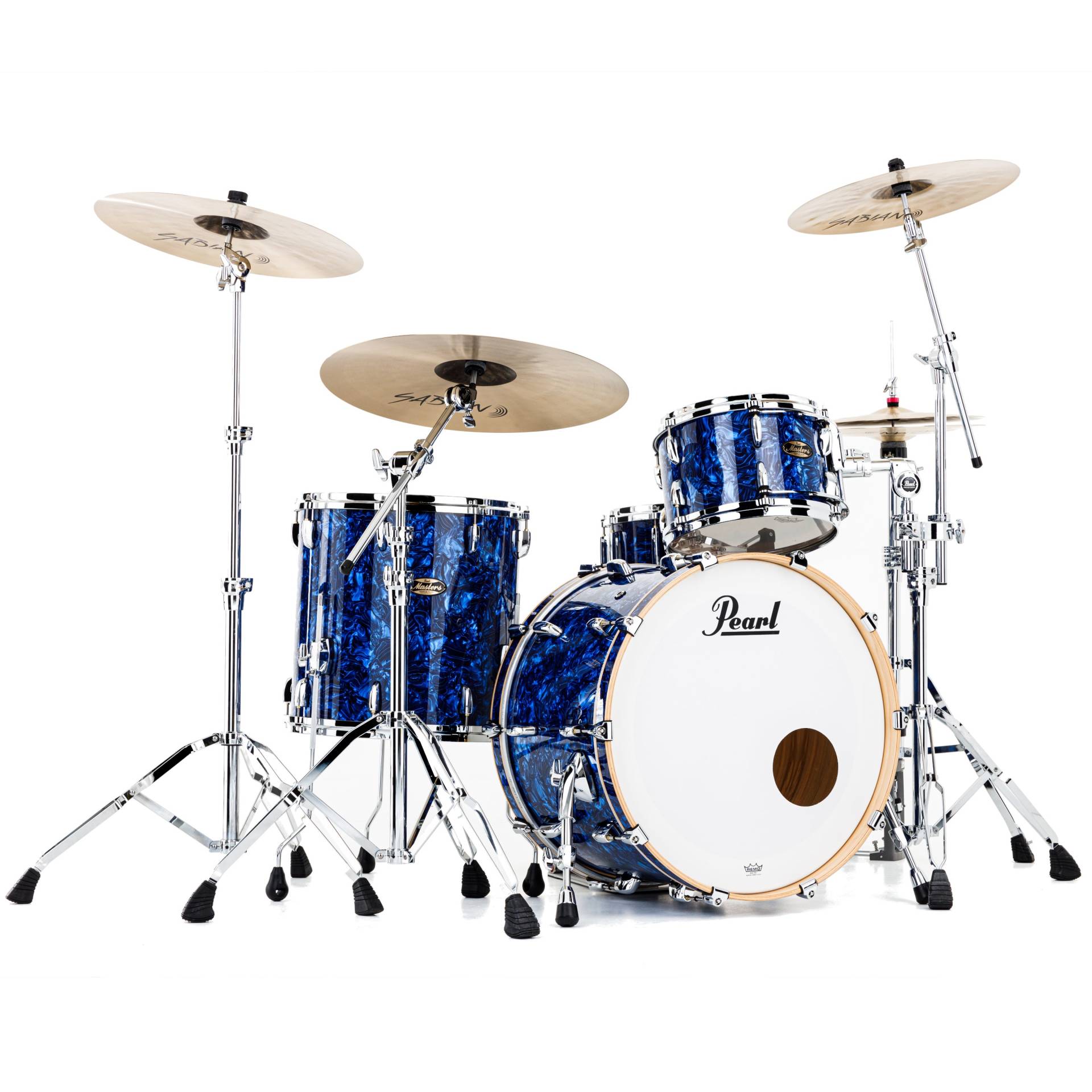 Pearl MMGC924XSP-S/C418 Masters Maple Gum 4-Piece Shell Set (Blue Abalone) von Pearl