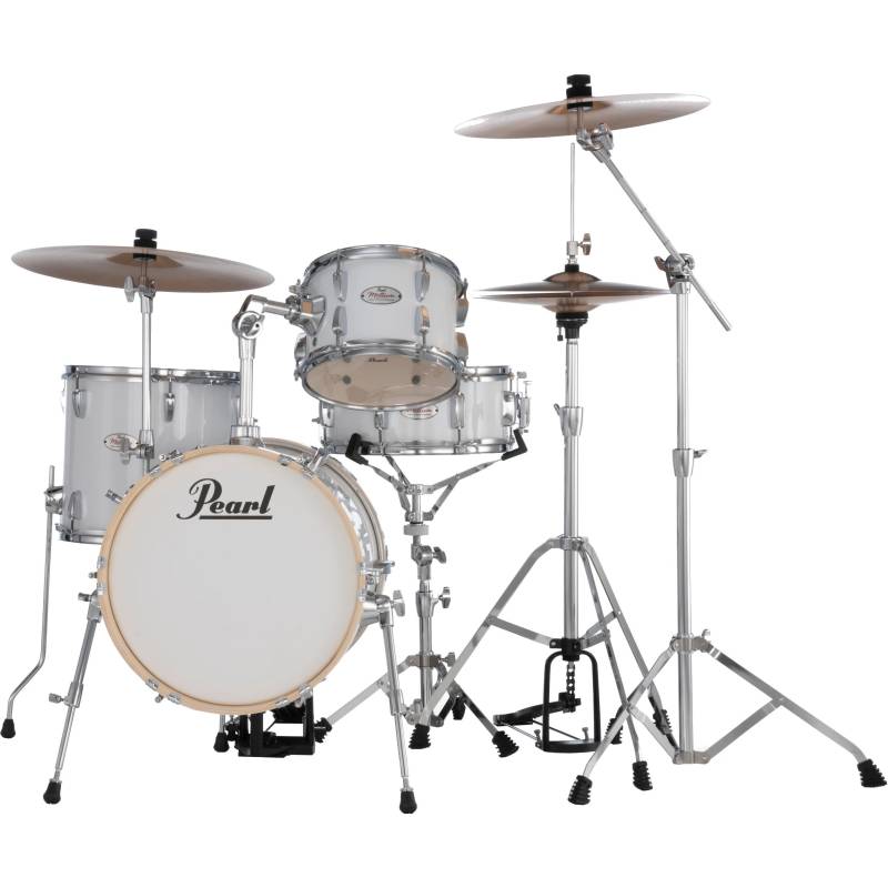 Pearl MT564/C-D33 Midtown Compact 4-Piece Drum Kit + Hardware (Pure White) von Pearl