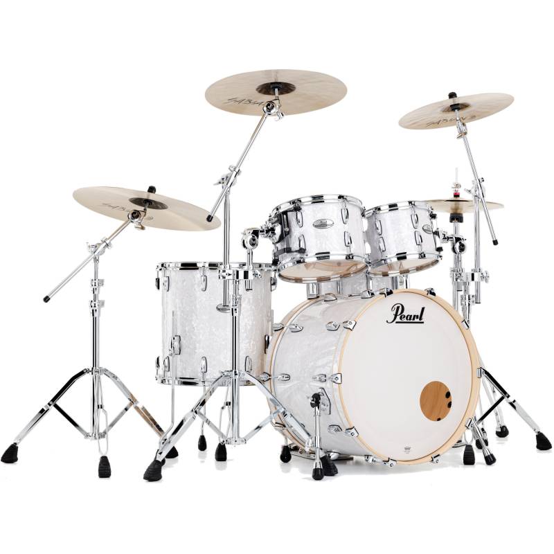 Pearl PMX924XSP/C448 Professional Maple 4-Piece Shell Set (White Marine Pearl) von Pearl
