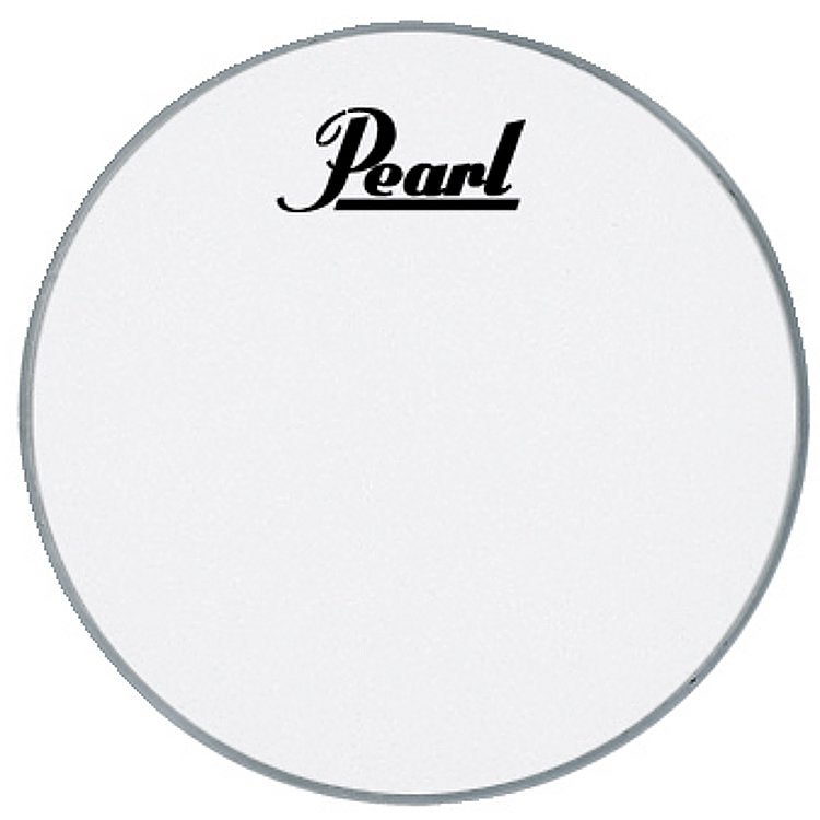 Pearl PTH-24CEQPL ProTone 24 Zoll Bass DrumFell mit Logo, weiß von Pearl