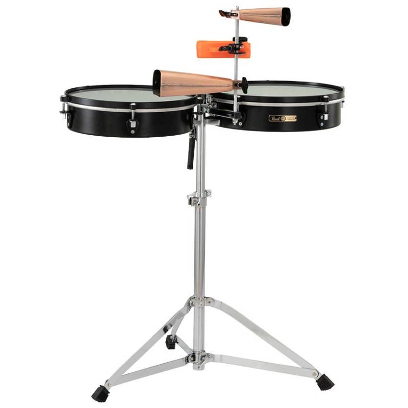 Pearl PTTM-1415 Travel Timbales 14" & 15" with Stand von Pearl