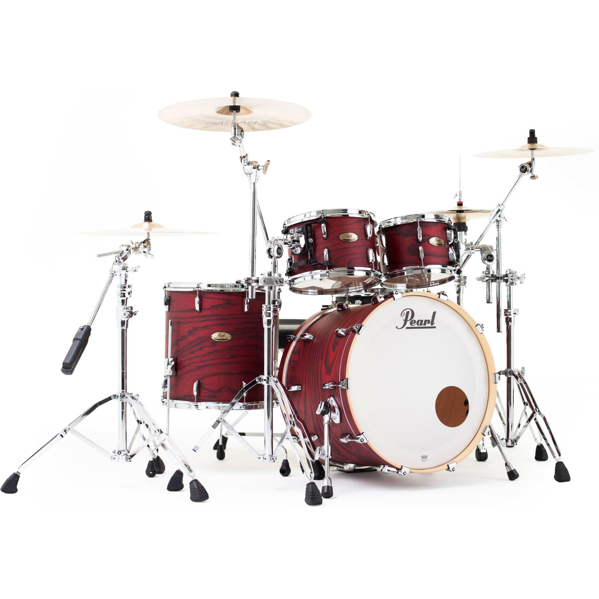 Pearl STS924XSP/C847 Session Studio Select Scarlet Ash 4-Piece Shell Set von Pearl