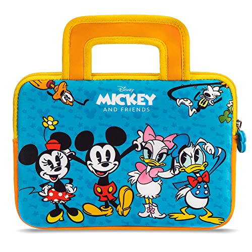 Pebble Gear Disney Mickey Mouse Kindertasche - universelle Tragetasche geeignet für 7 Zoll Kids Tablets, Begleiter für den Kindergarten und Reisen, Platz für Spielzeug, Kopfhörer, Maße 23x 16.5X 2cm von Pebble Gear