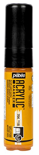 Pébéo 201704 Marker Acryl Spitze 5 – 15 mm hell orange von Pebeo