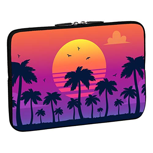 PEDEA Design Schutzhülle Notebook Tasche bis 15,6 Zoll (39,6cm), California Beach von Pedea