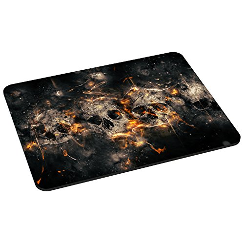 PEDEA Gaming und Office Mauspad - 220 x 180 mm - mit vernähten Rändern und rutschfester Unterseite, skulls PEDEA Gaming und Office Mauspad - 220 x 180 mm - mit vernähten Rändern und rutschfester Unterseite, skulls von Pedea